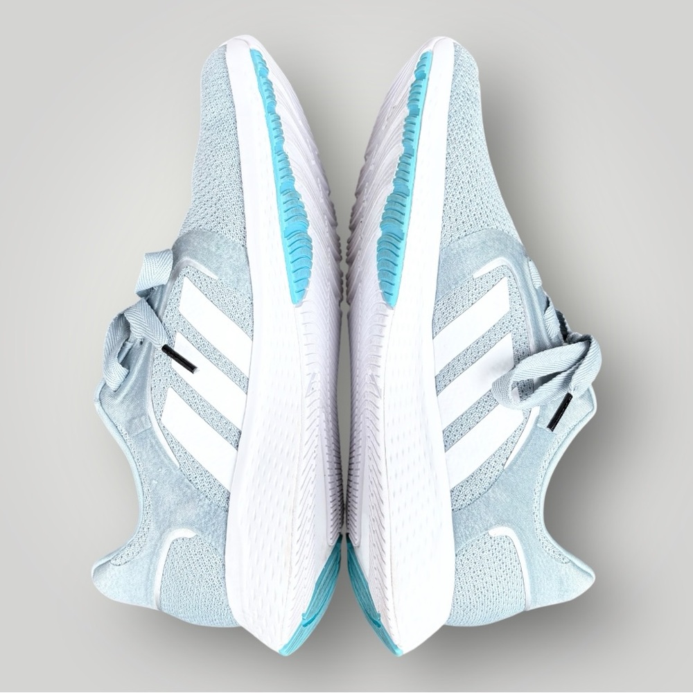 ADIDAS Edge Lux 5 Running Shoe | Blue Grey /White/Silver Metallic | Size 9 - Picture 10 of 14